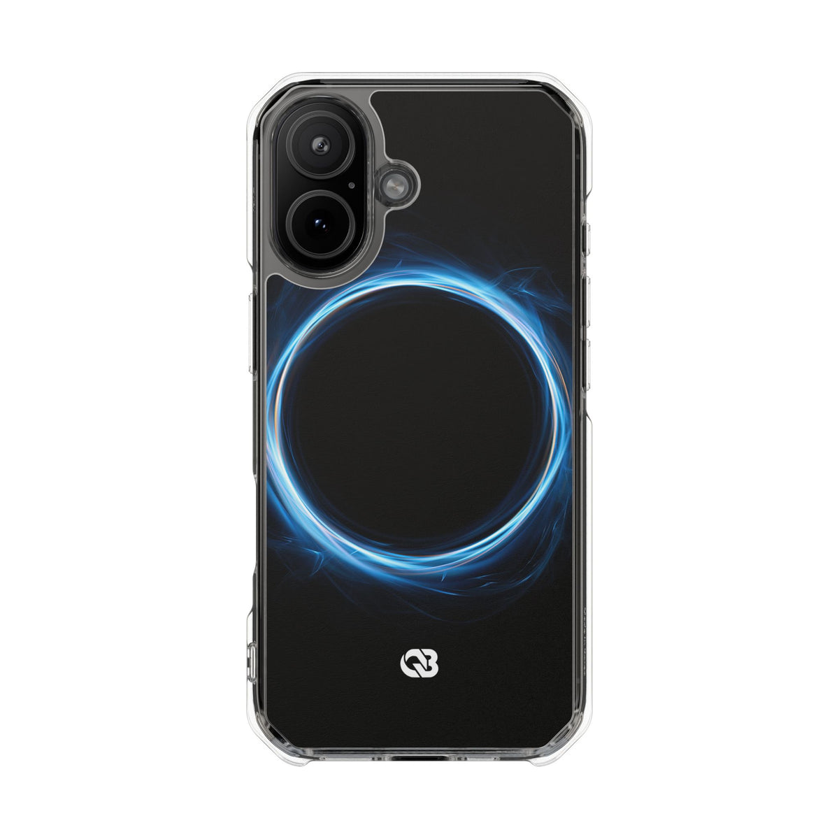 Luminous Corona · Clear Impact Magnetic Phone Case for iPhone · Blue