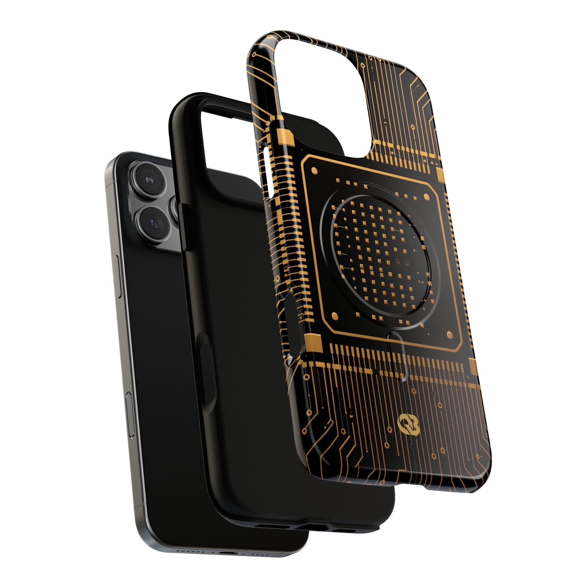 Gold Tough 2.0 Magsafe Phone Case for iPhone - Cyber Gold Processor