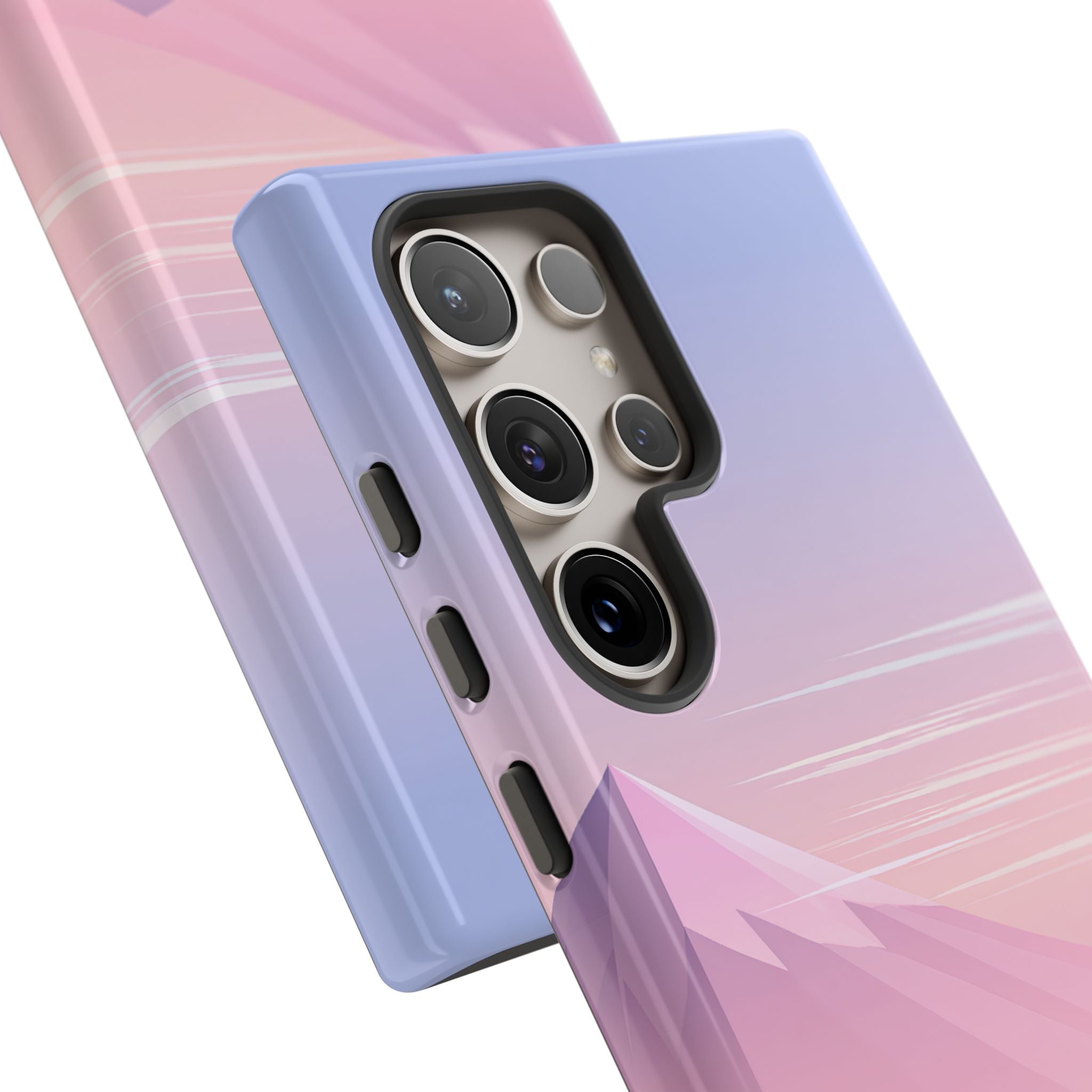 Purple Tough Phone Case for Samsung - Lavender Alpine Dawn