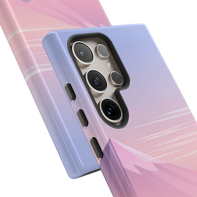 Purple Tough Phone Case for Samsung - Lavender Alpine Dawn