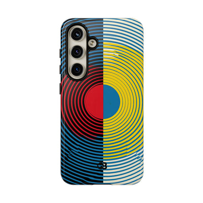 Blue Tough Phone Case for Samsung - Primary Circuit Orbit
