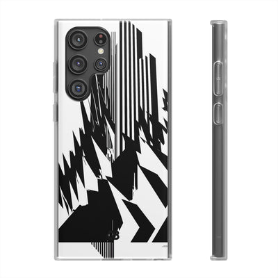 White Lite Phone Case for Samsung - Shattered Vector Spire