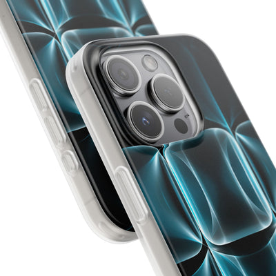 Translucent Cyber Grid · Lite Phone Case for iPhone ·  Teal