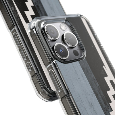 Grey Impact MagSafe Phone Case for iPhone - Industrial Concrete Void