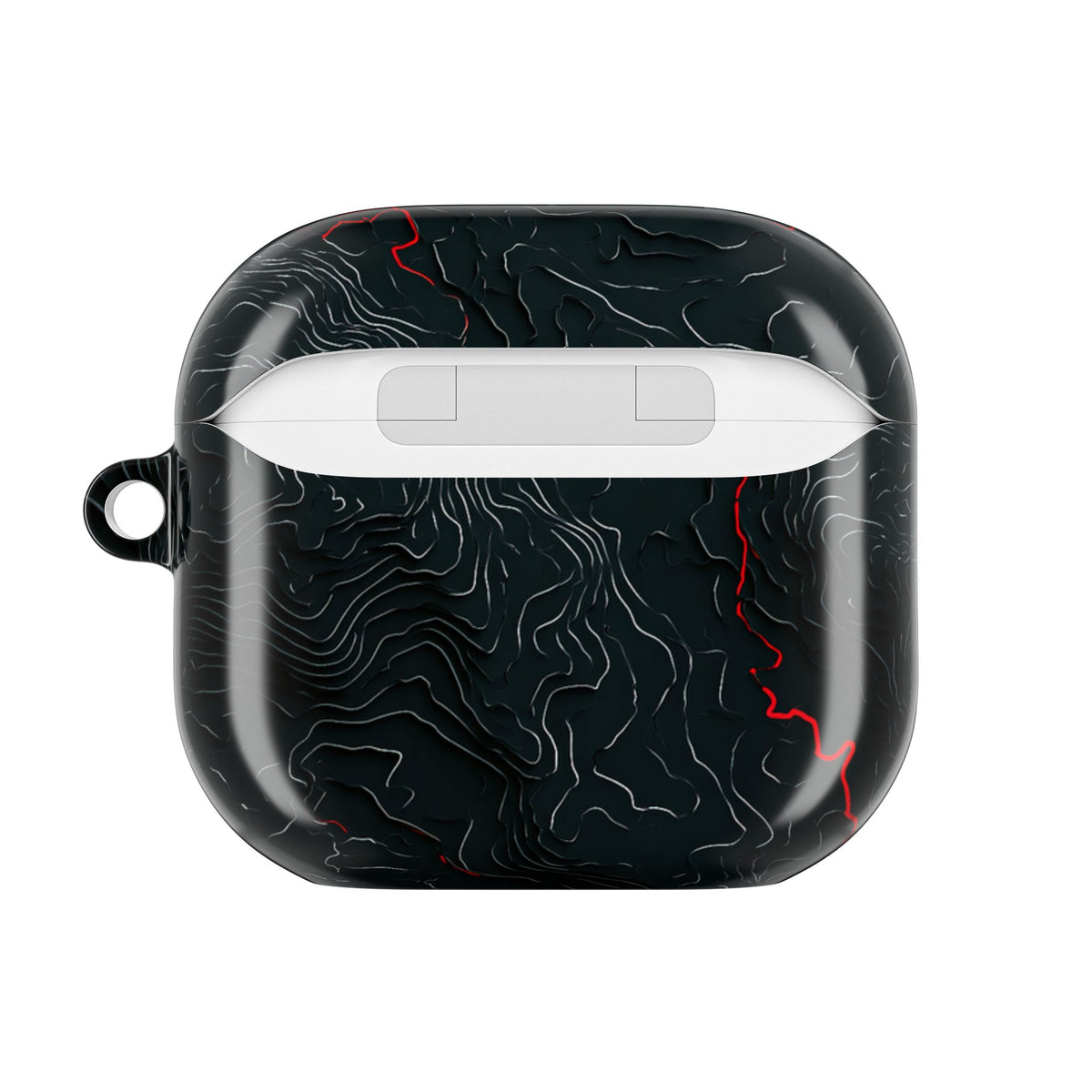 Crimson Rift · Hard Case for AirPods & AirPods Pro · Black