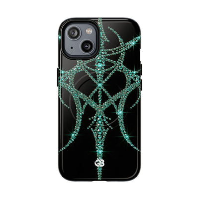 Teal Cyber Sigil · Tough 2.0 Magnetic Phone Case for iPhone · Teal