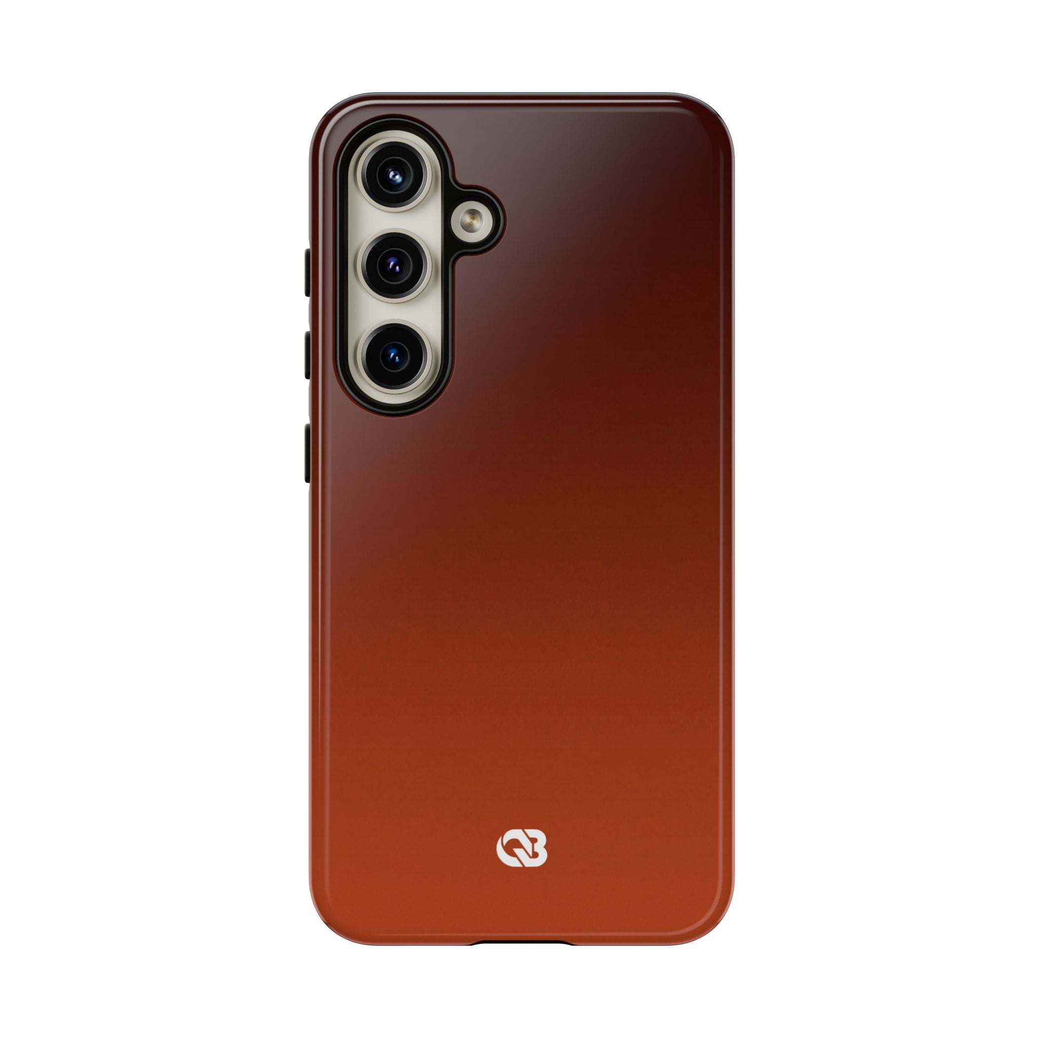 Orange Tough Phone Case for Samsung - Obsidian Ember Fade