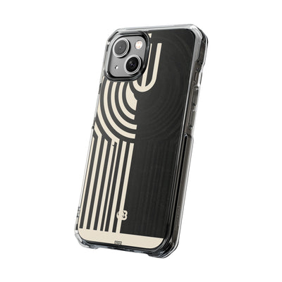 Beige Impact MagSafe Phone Case for iPhone - Monolith Ivory Signal