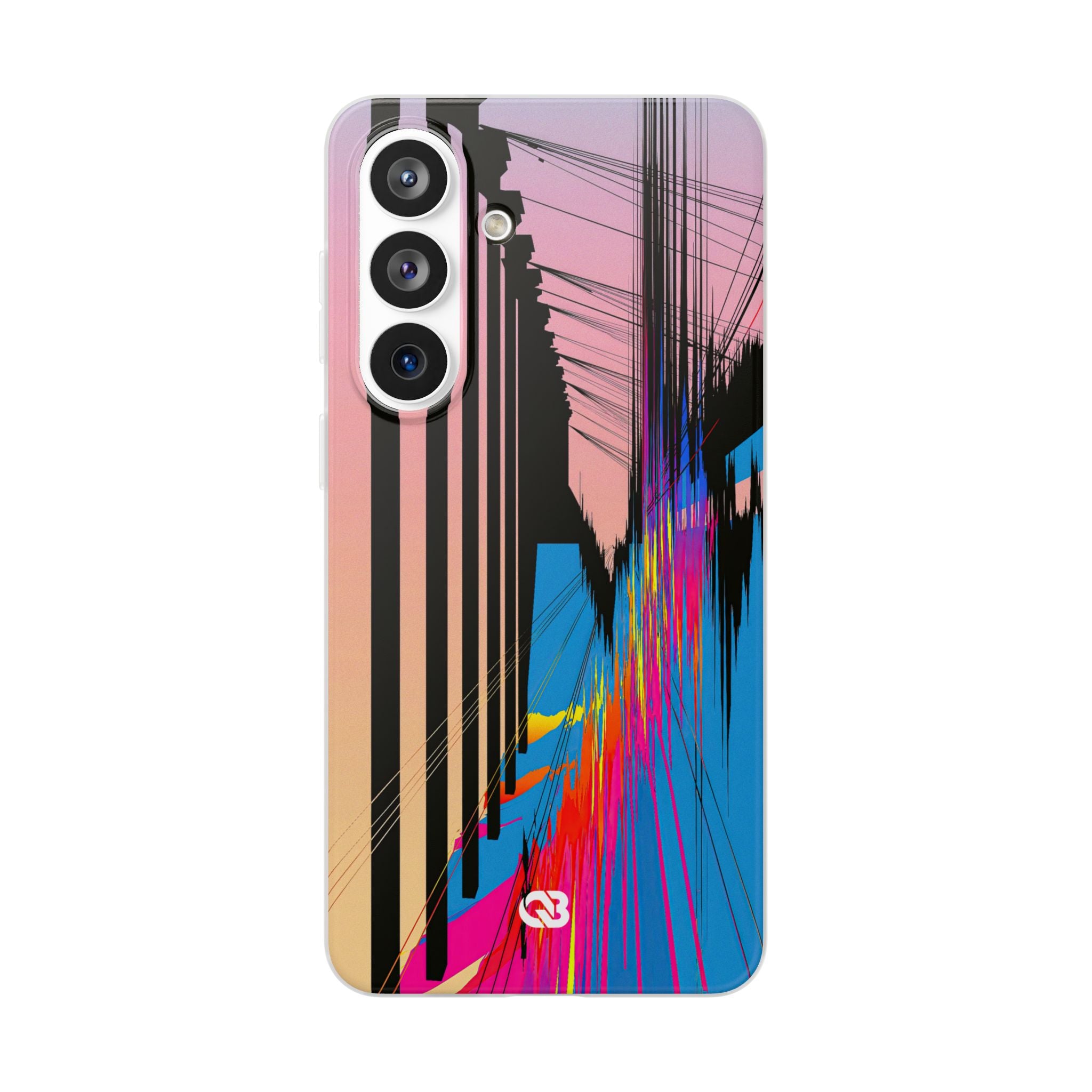 Blue Lite Phone Case for Samsung - Fractured Data Skyline