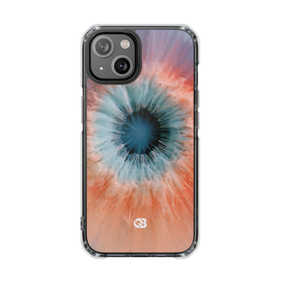 Radiant Aura Core · Clear Impact Magnetic Phone Case for iPhone · Orange