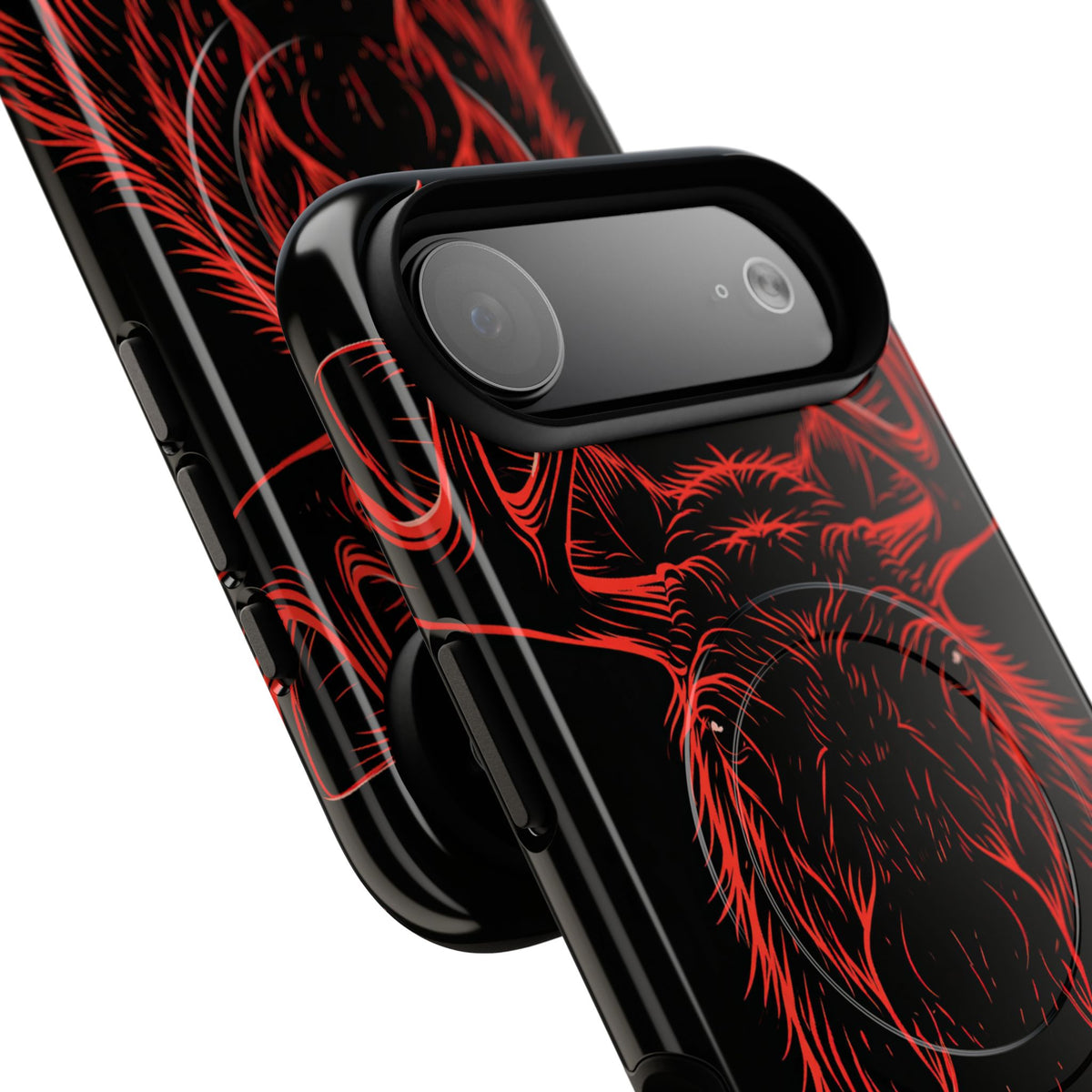 Nordic Moose Contour · Tough 2.0 Magnetic Phone Case for iPhone · Red