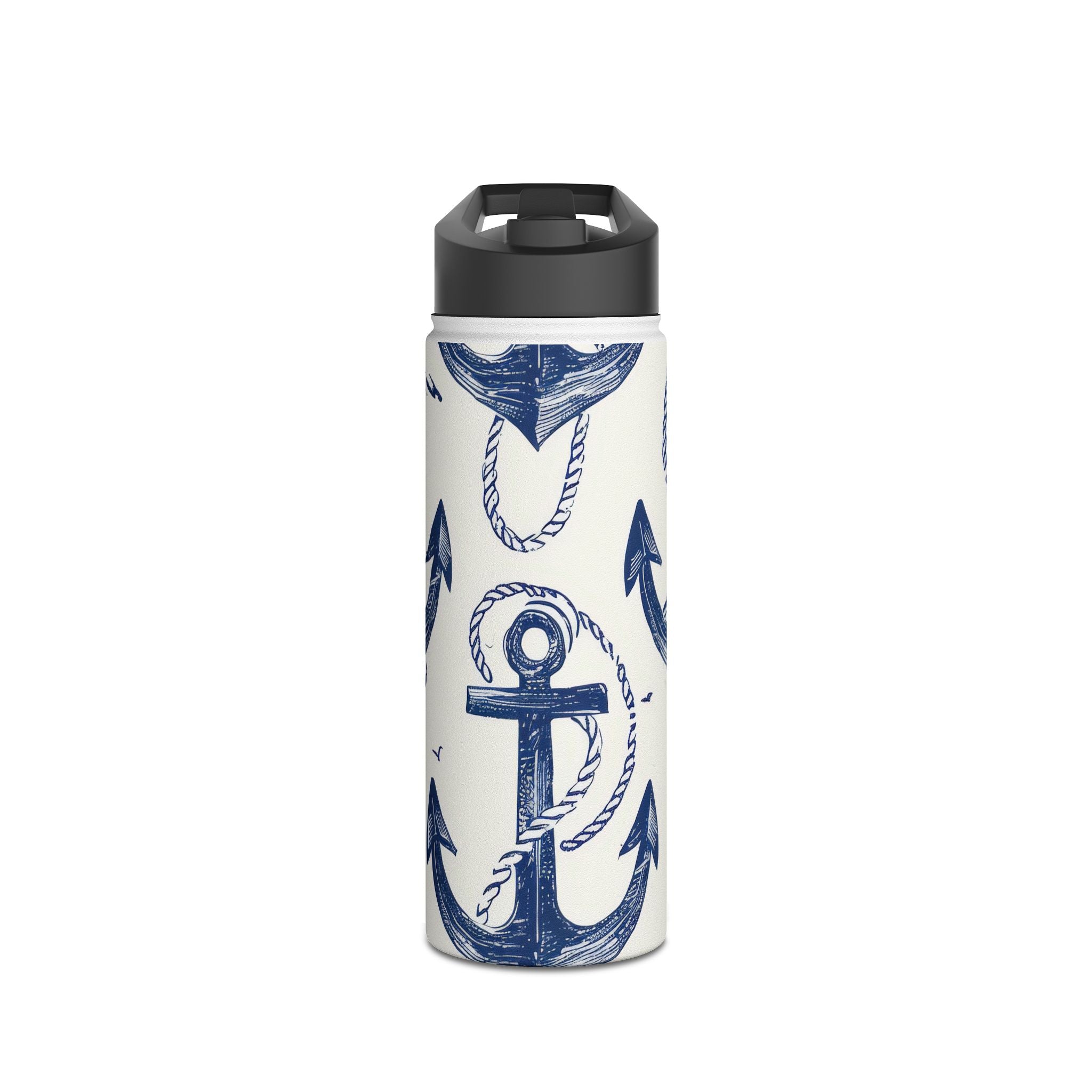 Blue Anchor Breeze - Stainless Steel Water Bottle