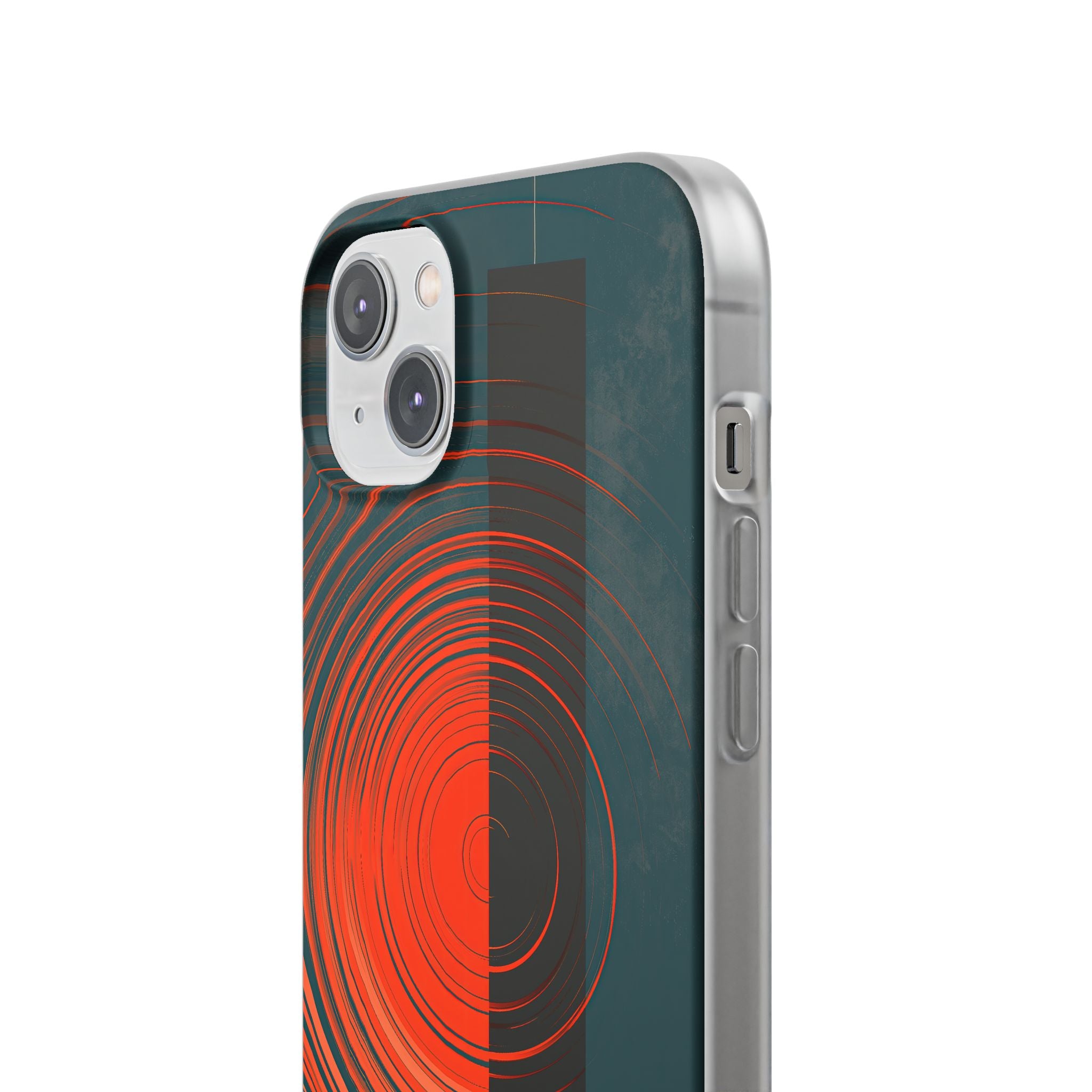 Teal Lite Phone Case for iPhone - Burnt Slate Radial