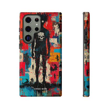 Spiky Skull Silhouette Samsung S23 Ultra Case - Tough