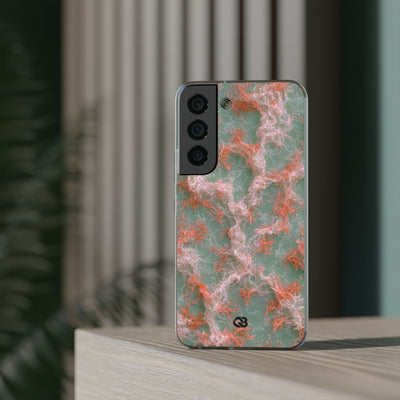 Coral Pixel Matrix · Lite Phone Case for Samsung · Green