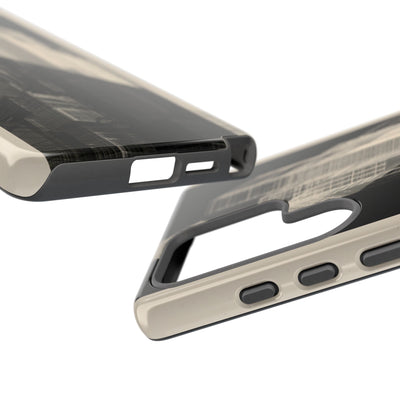 Beige Tough Phone Case for Samsung - Monolith Urban Grid