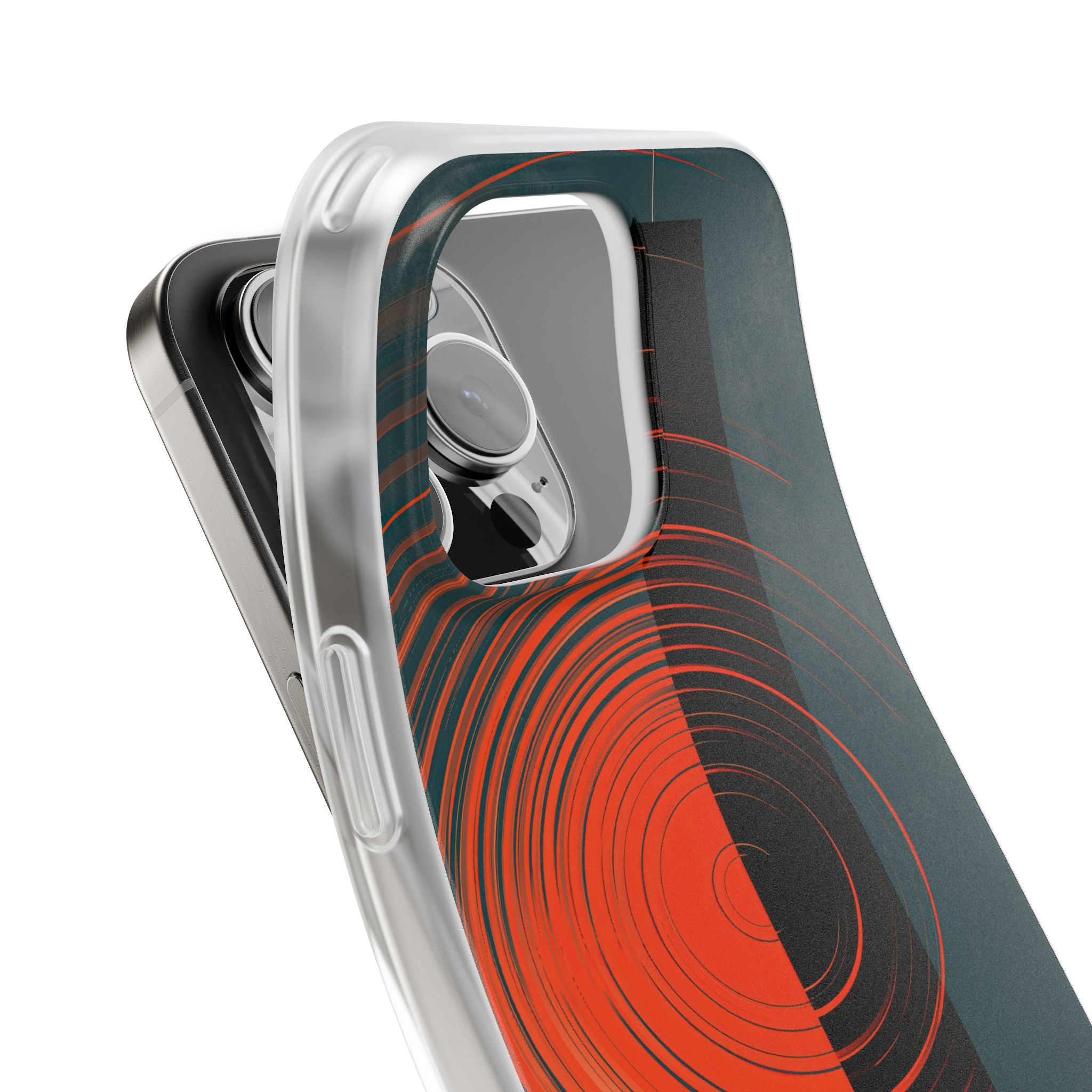Teal Lite Phone Case for iPhone - Burnt Slate Radial