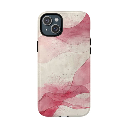 Crimson Waves iPhone 15 Plus -kotelo - Tough+