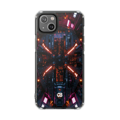 Cybernetic Reactor Core · Clear Impact Magnetic Phone Case for iPhone · Black