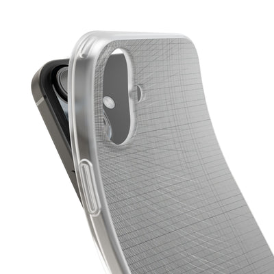 Grey Lite Phone Case for iPhone - Chrome Mesh Warp