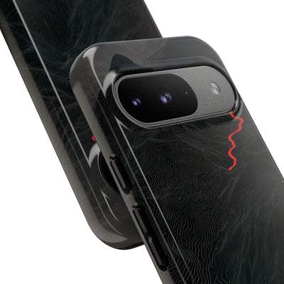 Crimson Ridge Pass · Tough Phone Case for Pixel ·  Black