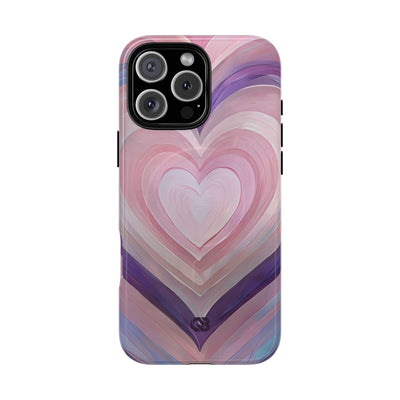 Lavender Pulse Hearts · Tough+ Magsafe
