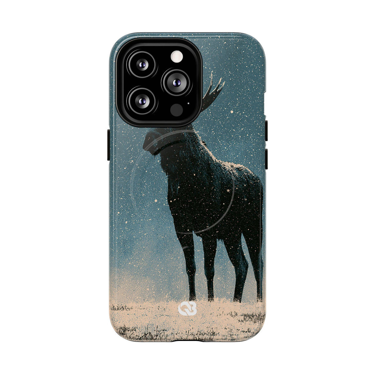 Nordic Boreal Moose · Tough 2.0 Magnetic Phone Case for iPhone · Blue