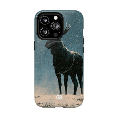 Nordic Boreal Moose · Tough 2.0 Magnetic Phone Case for iPhone · Blue