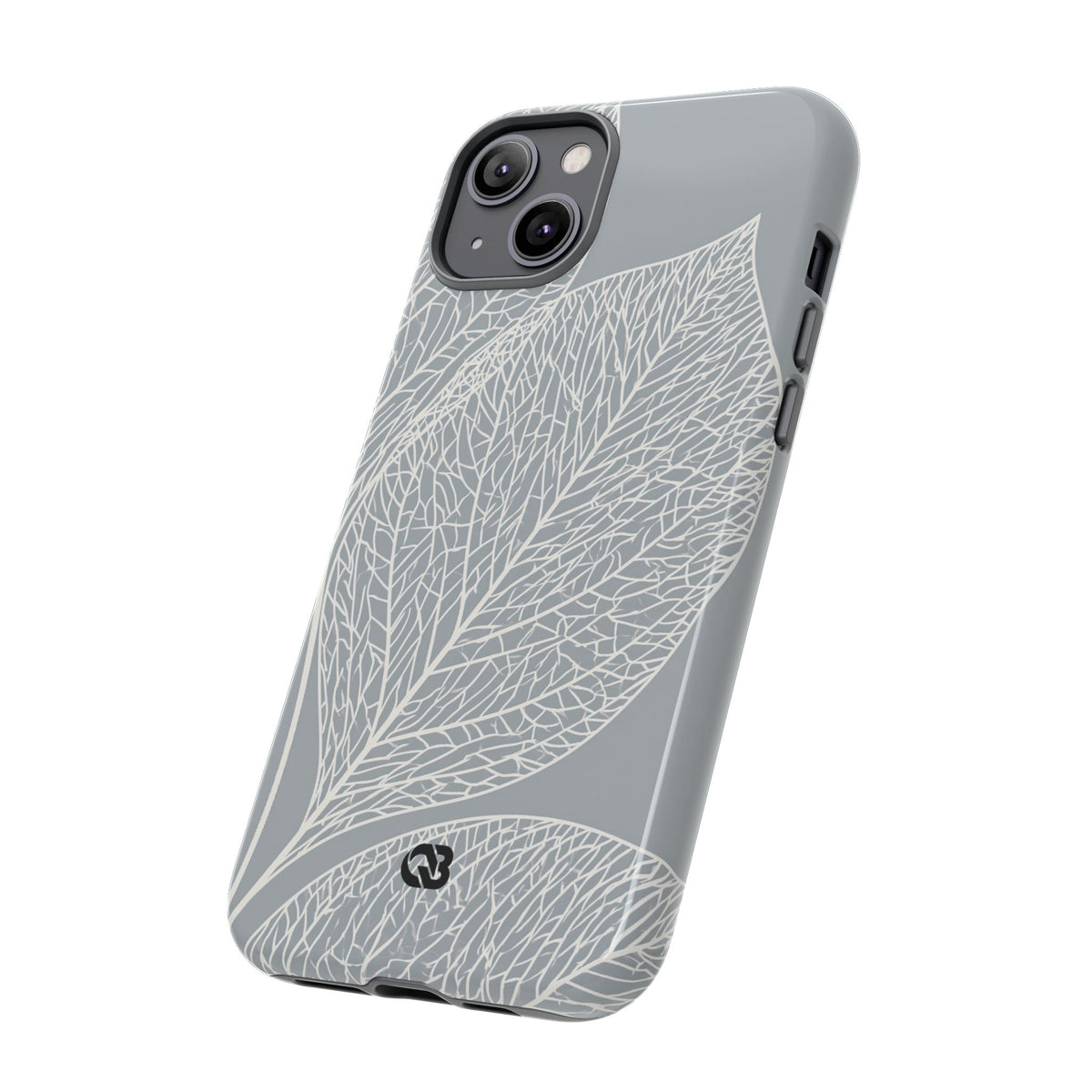 Minimal Leaf Skeleton · Tough Phone Case for iPhone · Grey