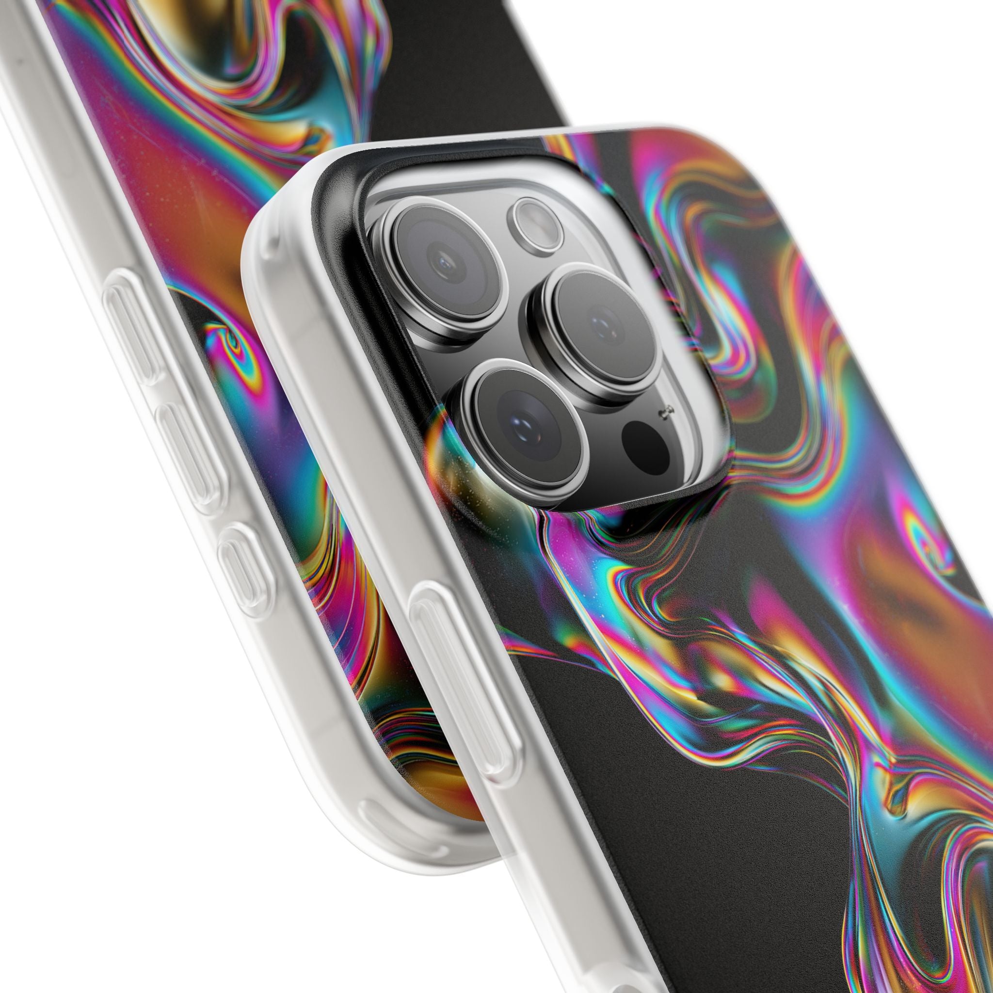 Purple Lite Phone Case for iPhone - Liquid Neon Chrome