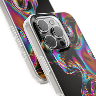 Purple Lite Phone Case for iPhone - Liquid Neon Chrome