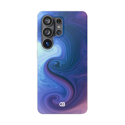Azure Fluid Swirl · Lite Phone Case for Samsung · Blue
