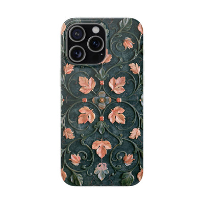Florentine Rose Arabesque · Lite Phone Case for iPhone ·  Green