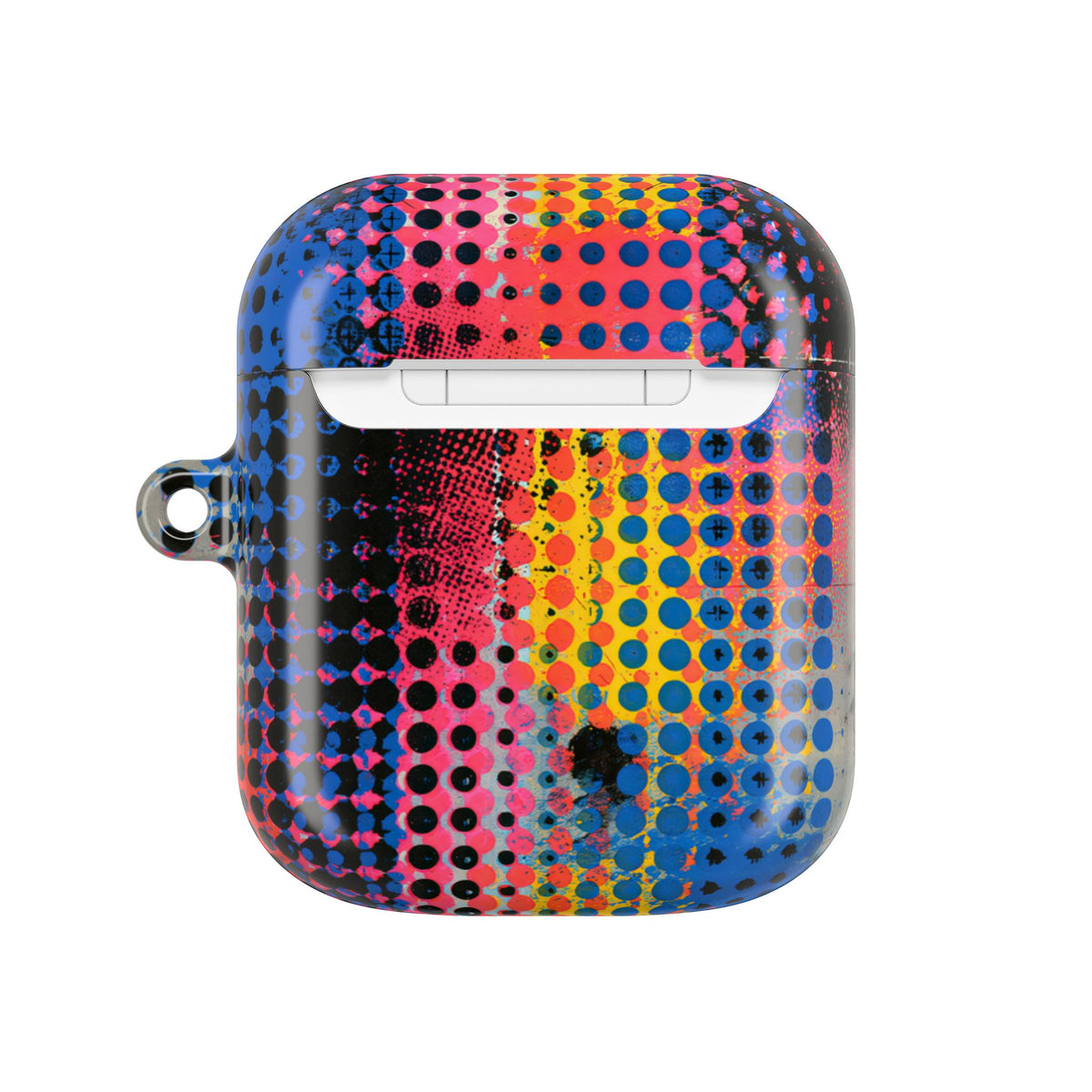 Chromatic Halftone Grid · Hard Case for AirPods & AirPods Pro · Blue