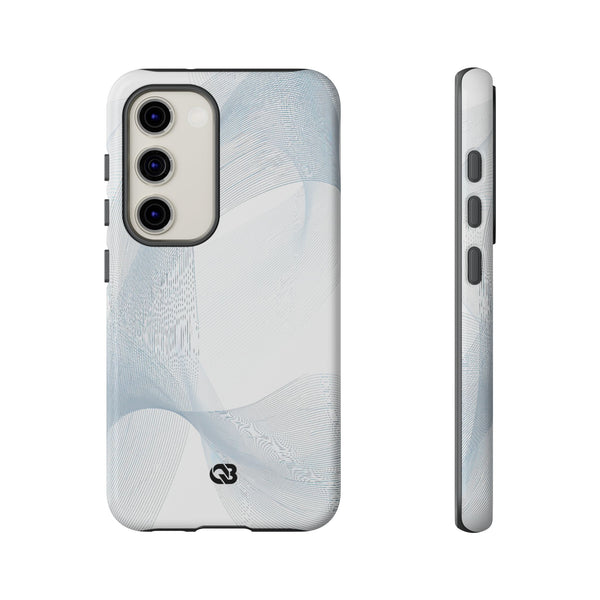 Glacial Contour Waves · Tough Phone Case for Samsung · White