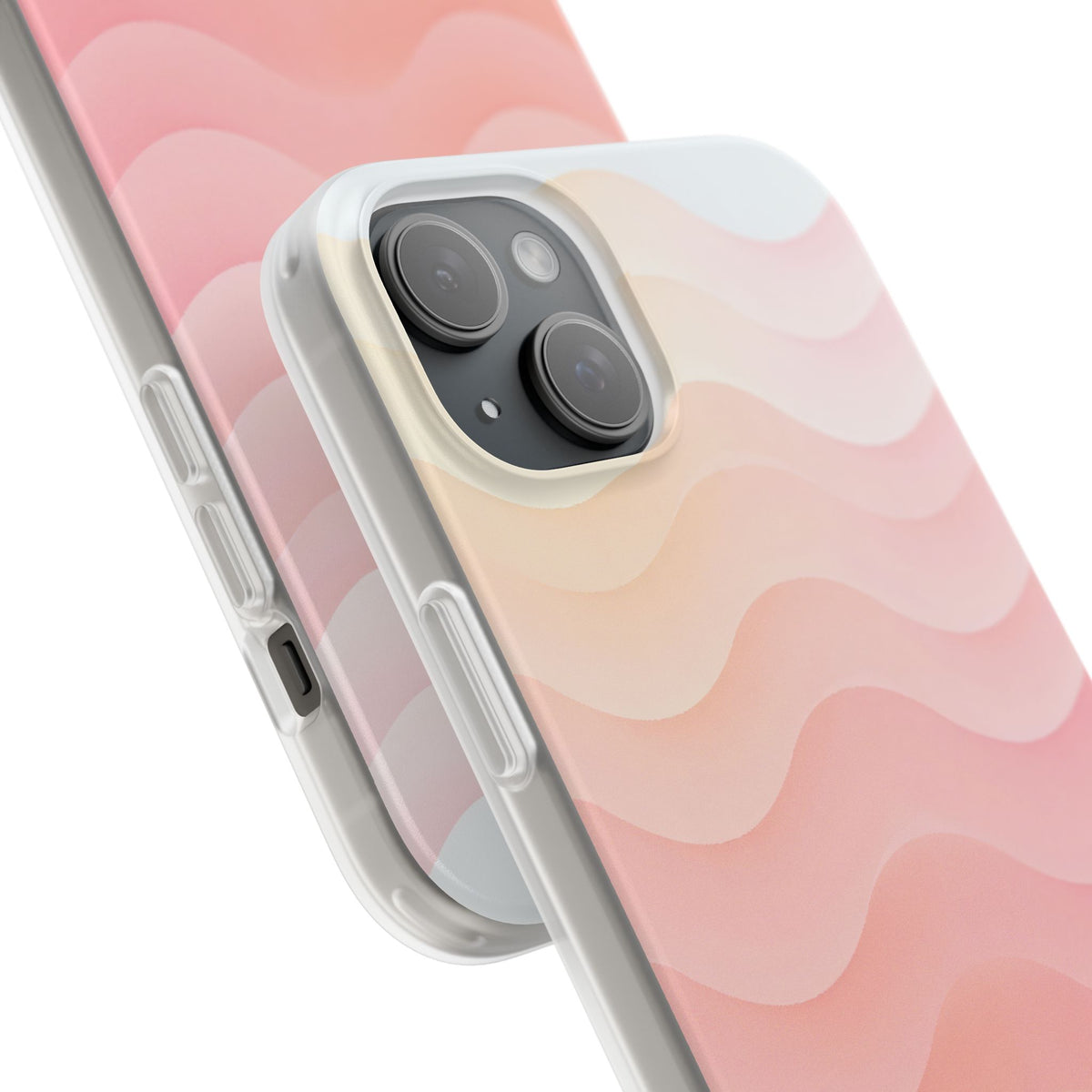 Blush Horizon Waves · Lite Phone Case for iPhone ·  Pink