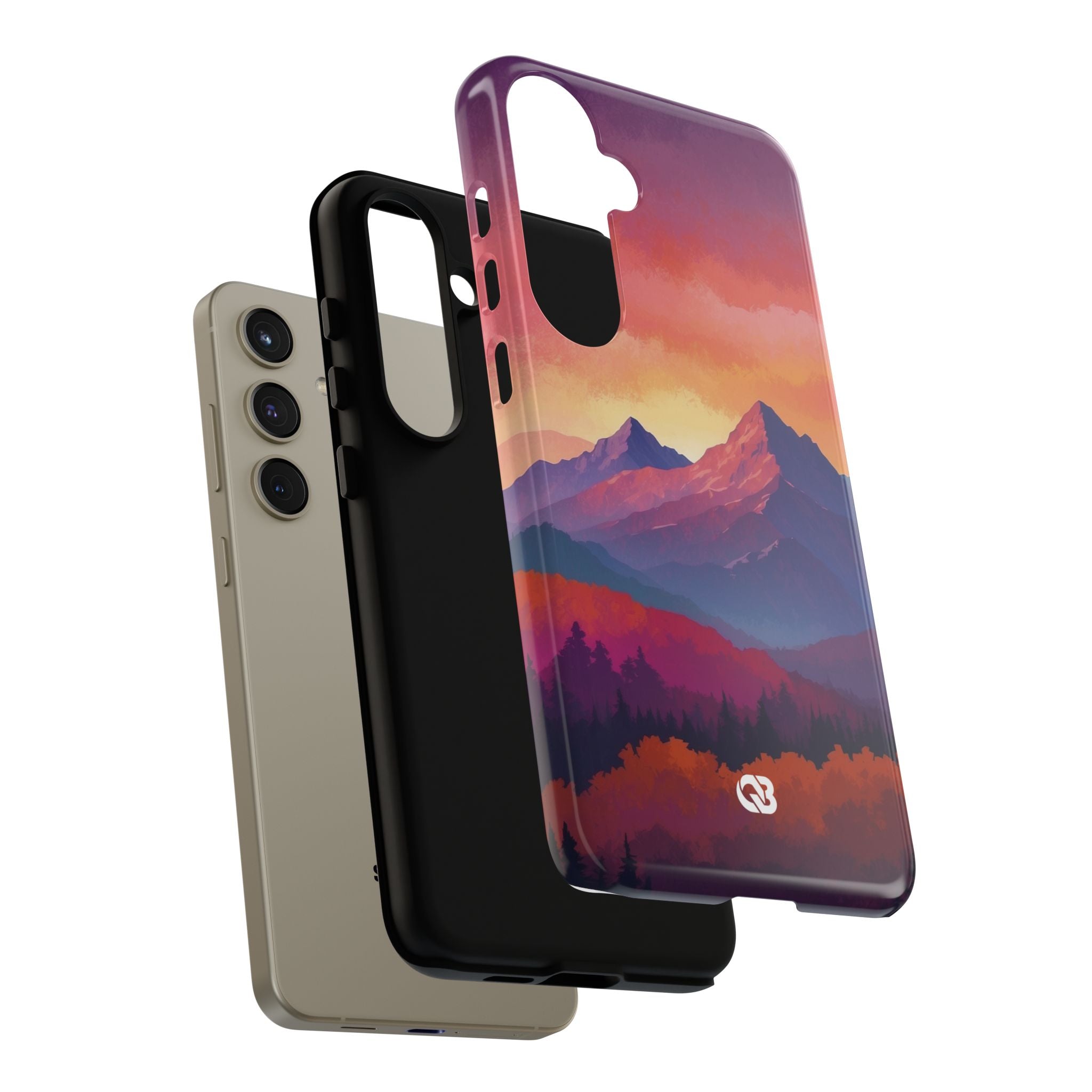 Crimson Mountain Dusk · Tough Phone Case for Samsung