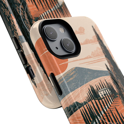 Orange Tough 2.0 Magsafe Phone Case for iPhone - Terracotta Ridge Trail