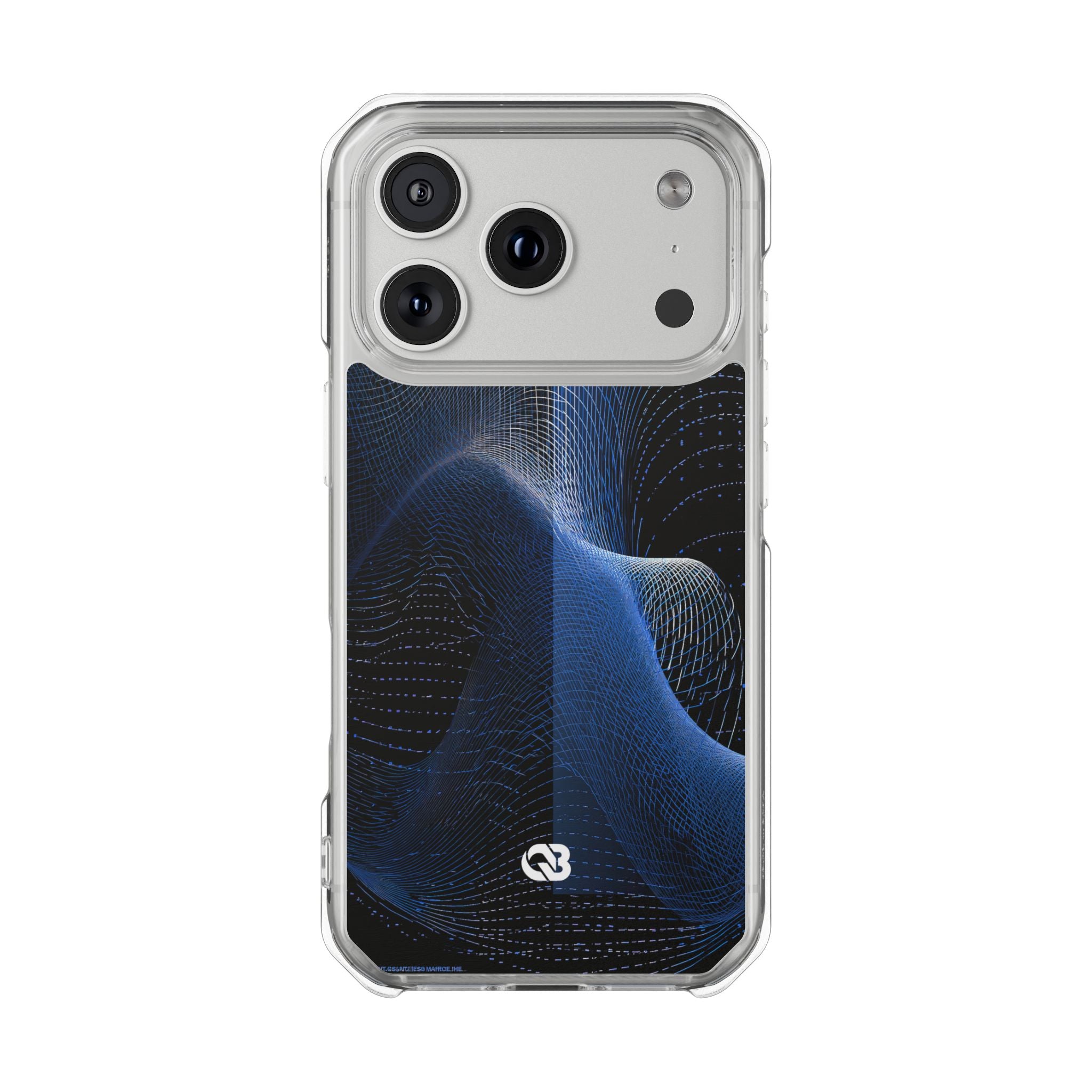 Blue Impact MagSafe Phone Case for iPhone - Electric Blue Flux