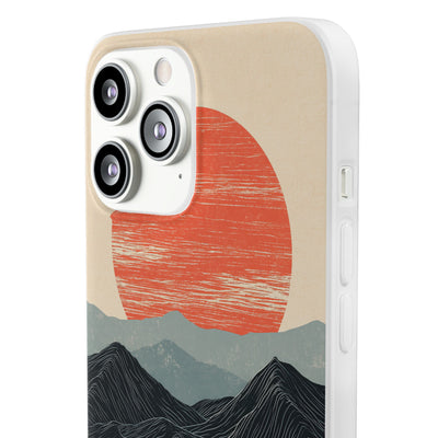 Crimson Ridge Horizon · Lite Phone Case for iPhone ·  Black