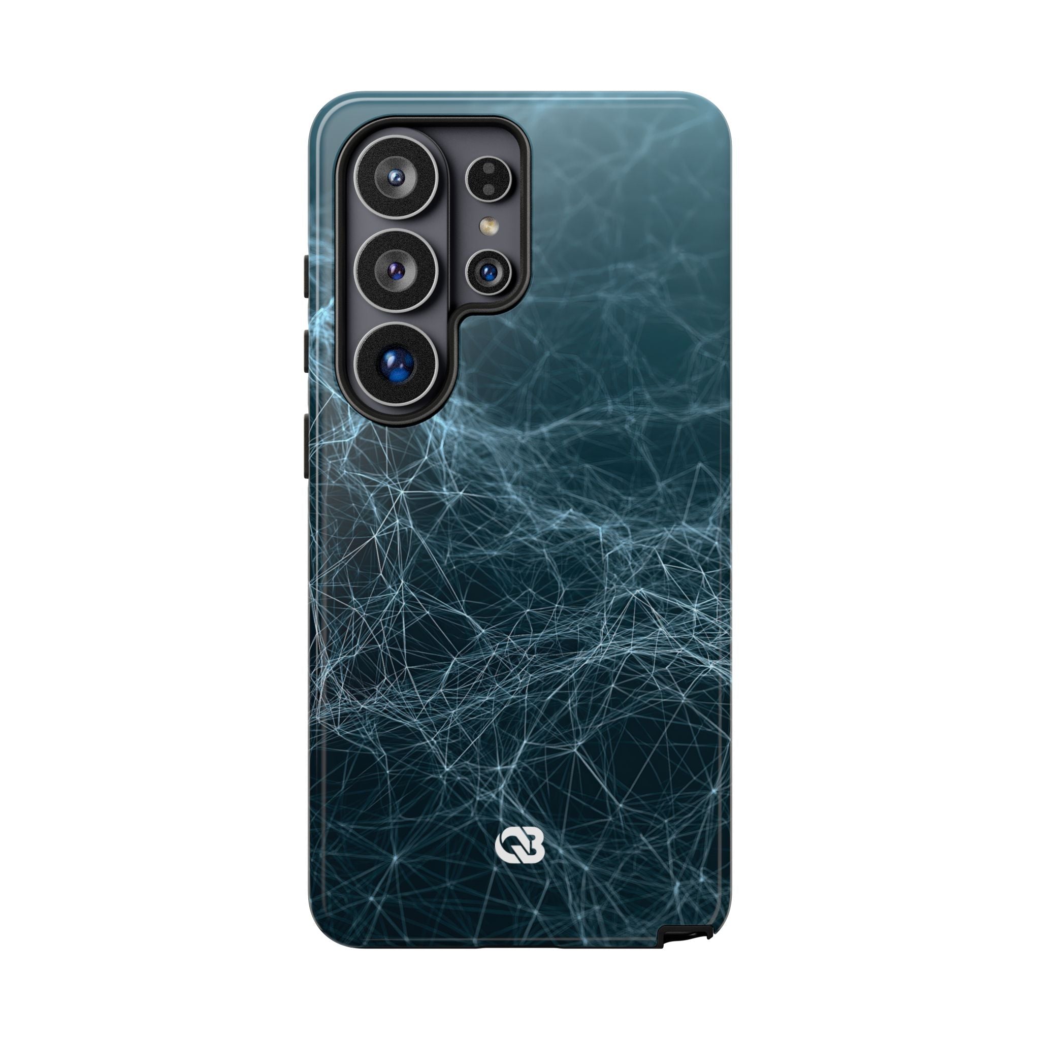 Teal Tough Phone Case for Samsung - Arctic Neural Mesh