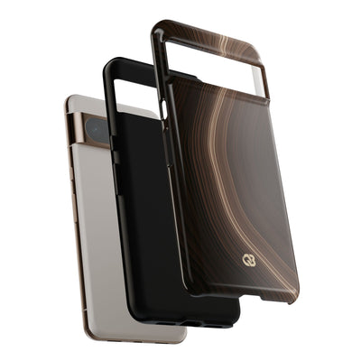 Brown Tough Phone Case for Google Pixel - Bronzed Canyon Relief