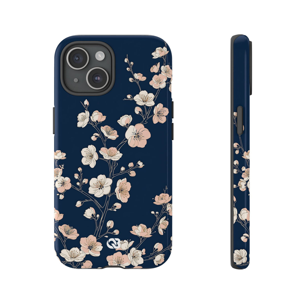 Midnight Plum Blossom · Tough Phone Case for iPhone · Blue