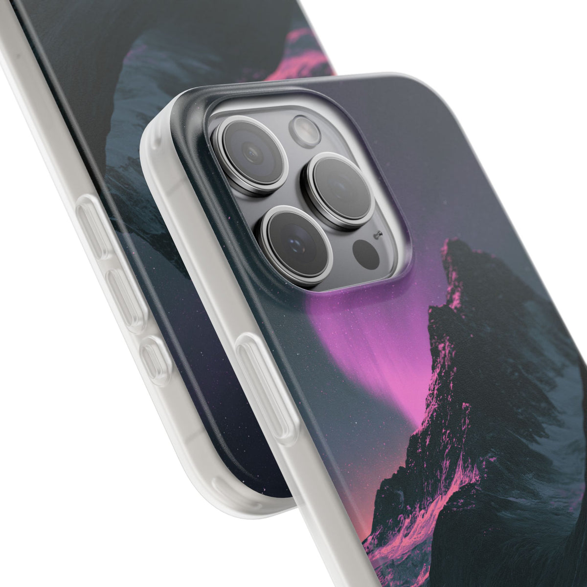 Arctic Aurora Summit · Lite Phone Case for iPhone ·  Black