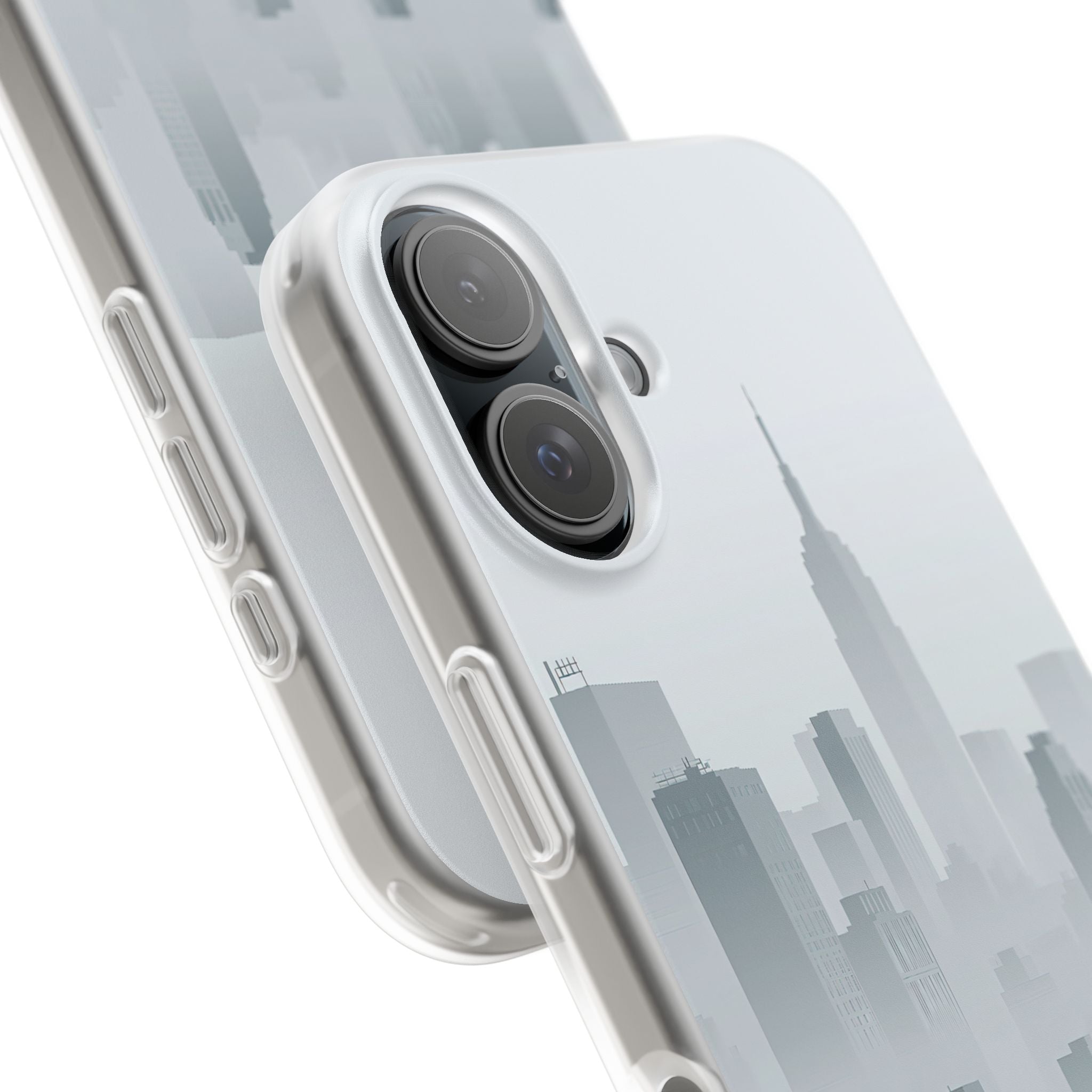 Grey Lite Phone Case for iPhone - Steel Mist Skyline