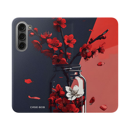 Kersenbloesem Potje - Samsung S23+ Case - Portemonnee