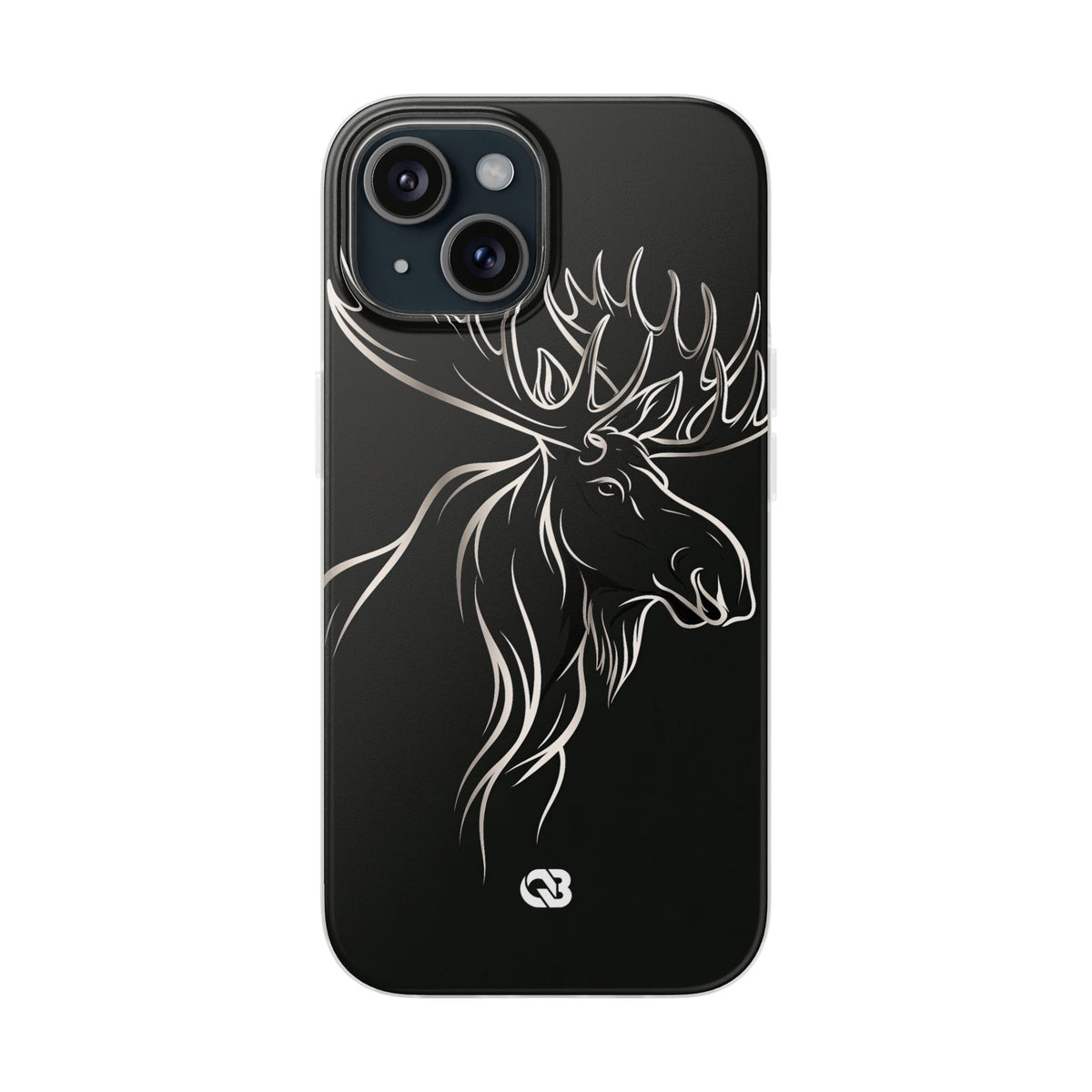 Nordic Moose Contour · Lite Phone Case for iPhone ·  Black