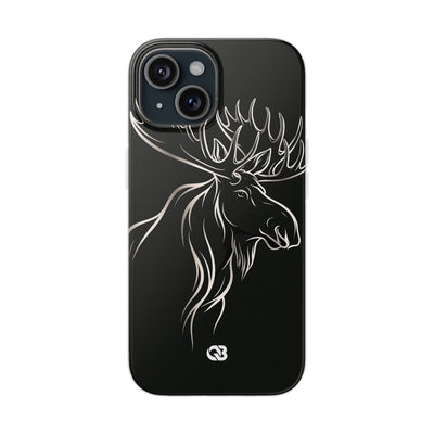 Nordic Moose Contour · Lite Phone Case for iPhone ·  Black