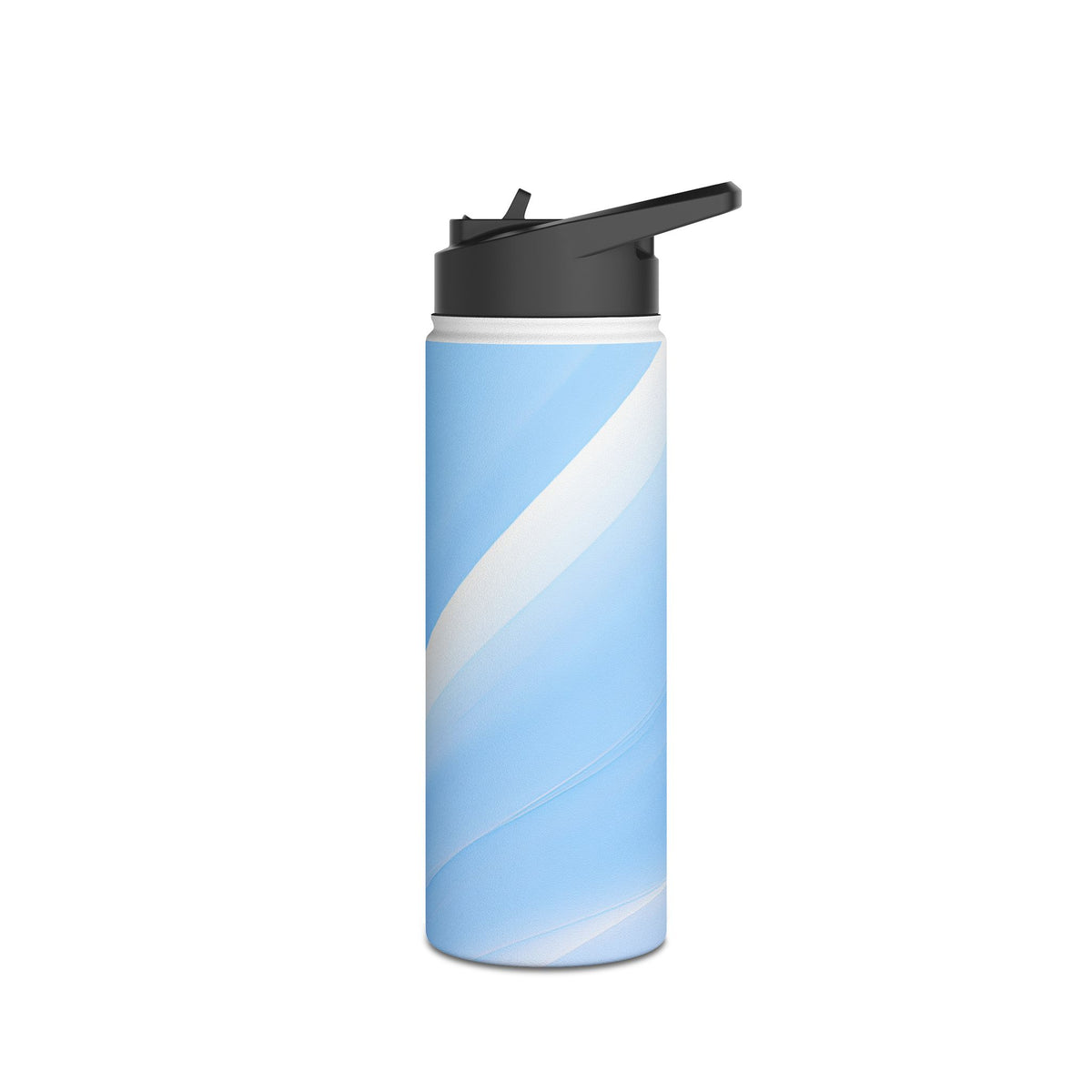 Glacial Contour Flow · Insulated Water Bottle · Blue