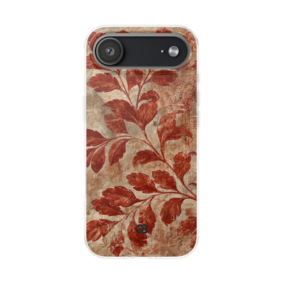 Terracotta Botanical Fresco · Lite Phone Case for iPhone ·  Red